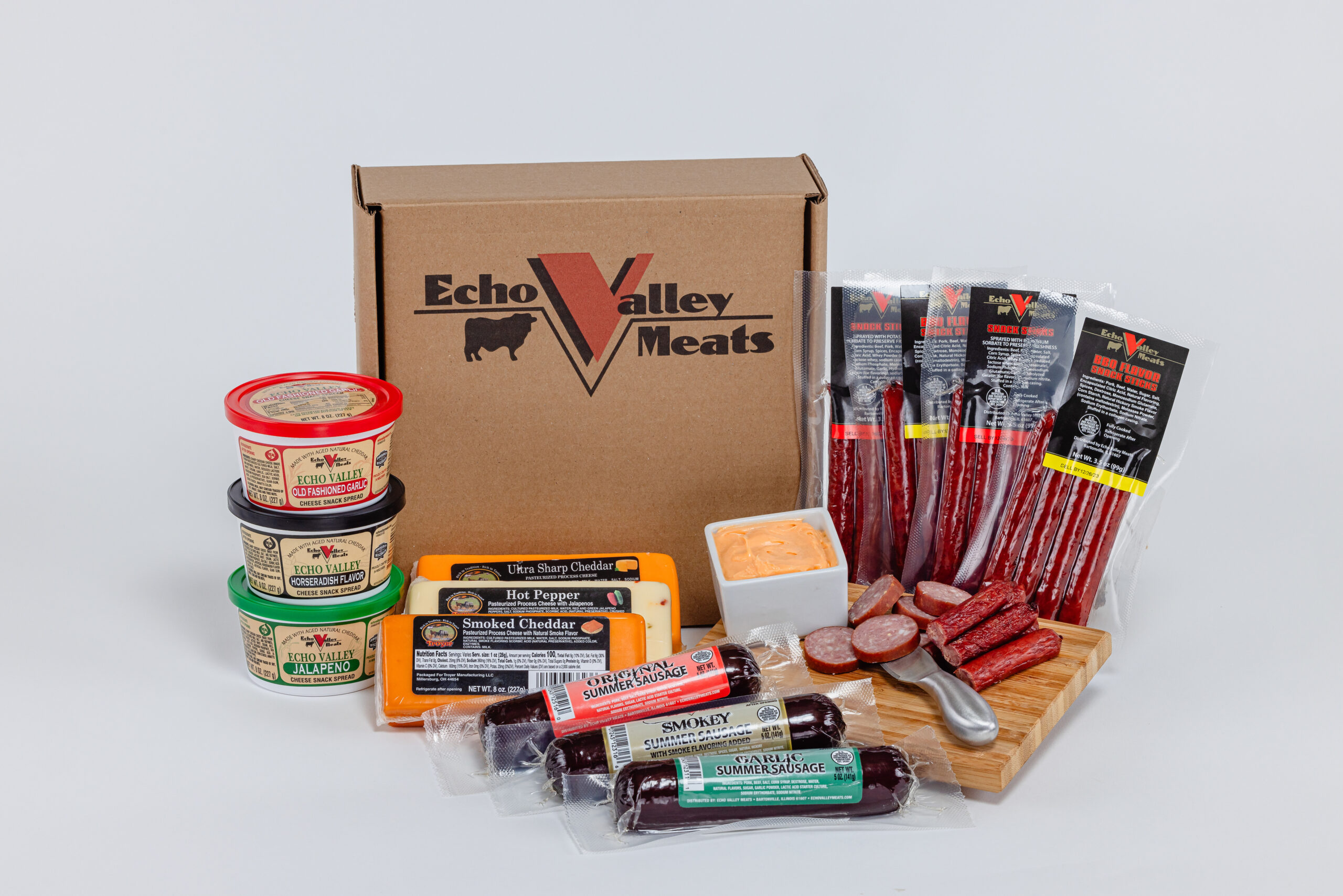 Summer Sausage & Cheese Party Assortment Set